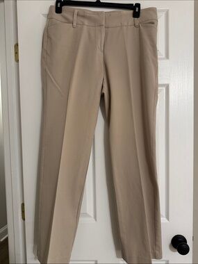 Caslon Women’s Khaki Straight-Leg Chinos